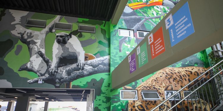 Orientações aos visitantes do mirante Lúcia Almeida é oferecido no espaço