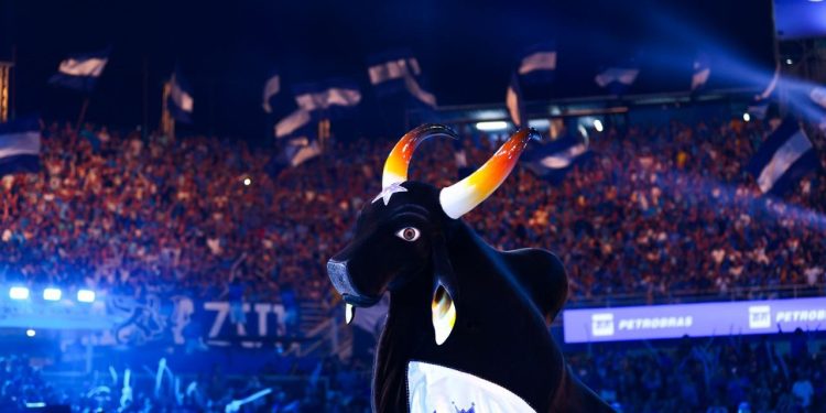 Caprichoso realiza ensaio aberto no Bumbódromo para o Festival de Parintins 2024