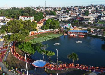 Lagoa da Compensa Manaus atrai milhares de visitantes em seu primeiro mês de funcionamento