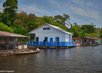 Manejo sustentável do pirarucu fortalece comunidades com novo flutuante em Fonte Boa