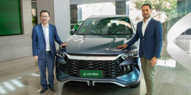 Localiza firma acordo com BYD para incorporar 10 mil veículos eletrificados à frota