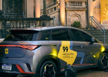 99 e Seteloc anunciam locação de 400 carros elétricos para motoristas de aplicativo