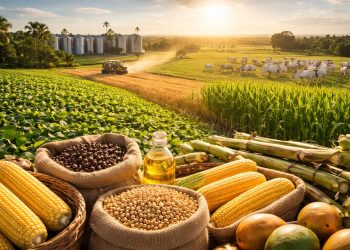 Produção agrícola coloca o Brasil entre líderes globais na exportação de alimentos