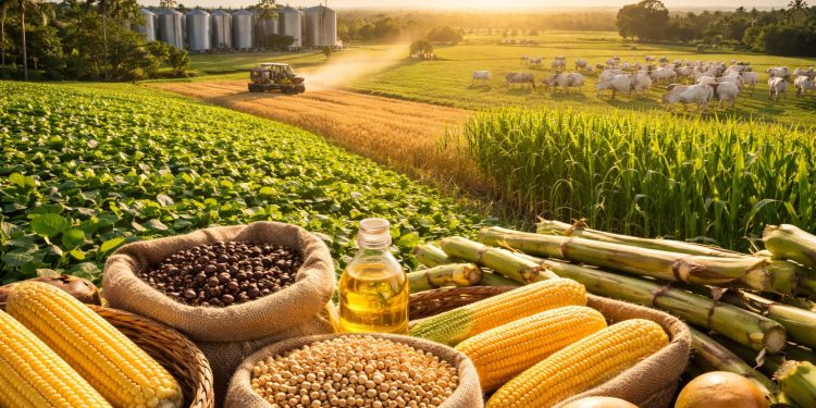 Produção agrícola coloca o Brasil entre líderes globais na exportação de alimentos