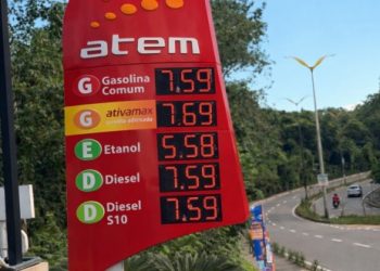 Gasolina sobe pela segunda vez em menos de um mês e chega a R$ 7,59 em Manaus