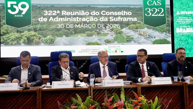 Geraldo Alckmin preside reunião da Suframa que aprova R$ 1,17 bilhão em investimentos