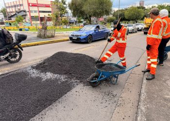 Prefeitura de Manaus intensifica recuperação asfáltica na avenida Djalma Batista e fortalece mobilidade em um dos principais corredores viários da capital