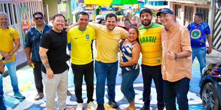 Prefeito Renato Junior visita ‘Ruas da Copa’ e prestigia trabalho feito nas comunidades que mantém viva a tradição de celebrar os jogos da Seleção Brasileira