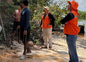 Defesa Civil de Manaus realiza vistoria técnica em comunidades indígenas da RDS do Tupé para avaliação de áreas de risco